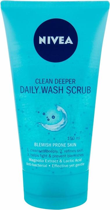 NIVEA Clean Deeper Daily Wash Scrub (Esfoliazione, 150 ml)