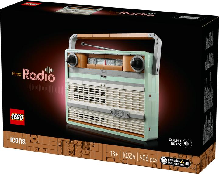 Image du produit LEGO Radio de poche rétro (10334, LEGO Icons, LEGO difficiles à trouver)