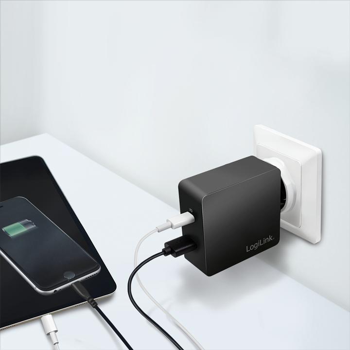 Actual product image LogiLink USB socket adapter (65 W)