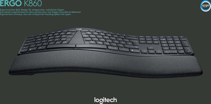Produktbild Logitech Ergo K860 (DE, Kabellos)