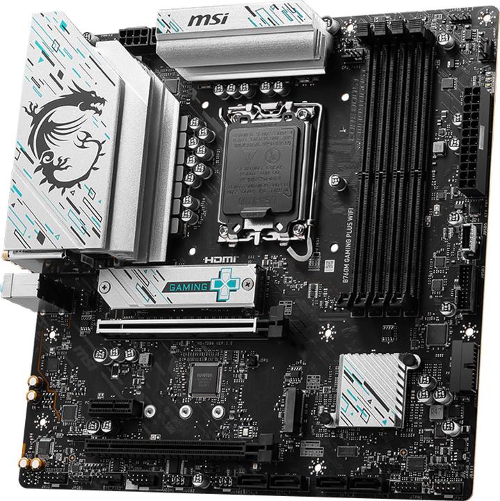 Actual product image MSI MAG Gaming Plus Wifi B760,S1700,mATX,DDR5 (LGA 1700, Intel B760, mATX)
