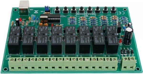 Produktbild Velleman 8-Channel USB Relay Card (Erweiterung)