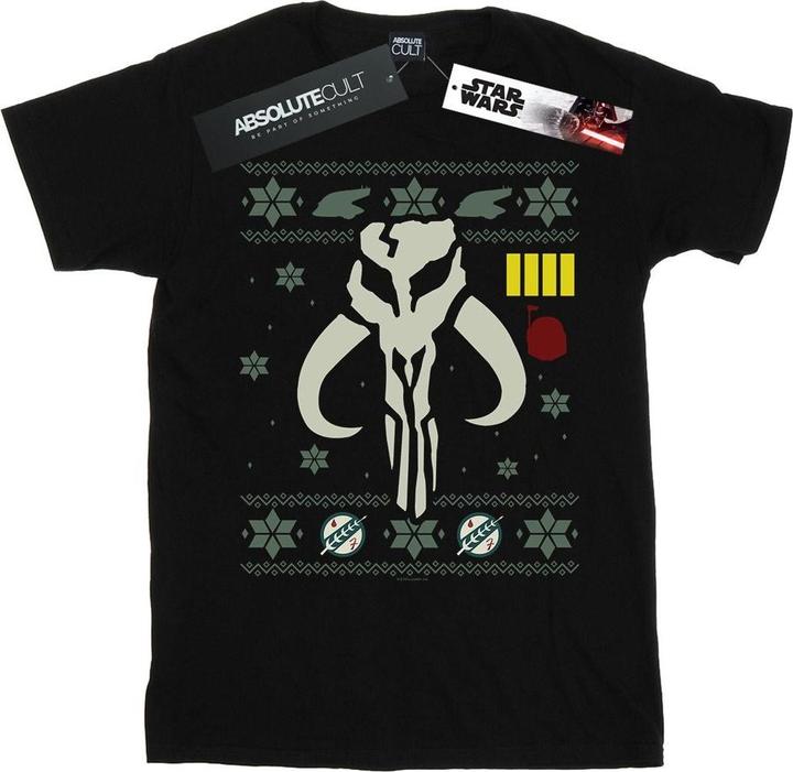Actual product image Star Wars Mens Christmas Bantha Skull T-Shirt (4XL)