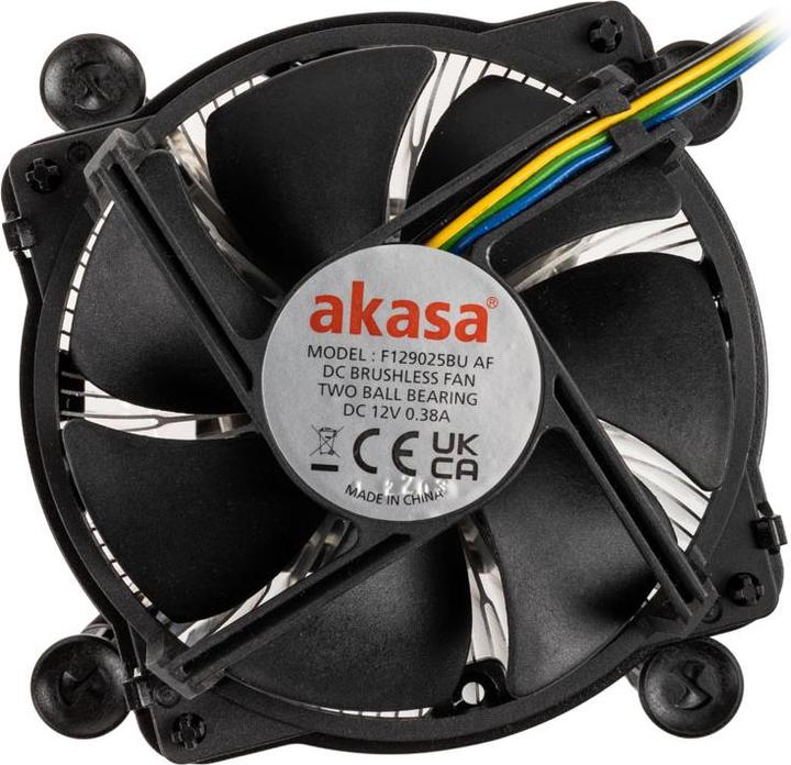 Produktbild Akasa Copper Core Cooler for Intel LGA1700 up to 125W TDP. pushpin (63.20 mm)