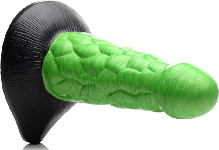 Actual product image Frisky Radioactive Reptile Thick Scaly Silicone Dildo