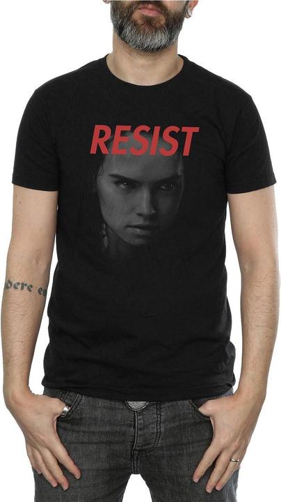 Actual product image Star Wars Mens The Last Jedi Rey Face T-Shirt (3XL)