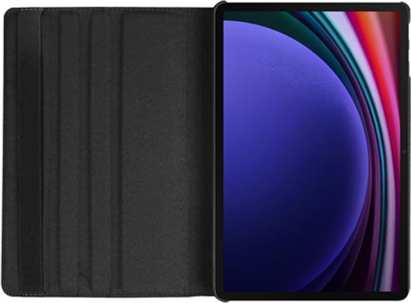 Produktbild Just in Case Pu-Leder Rotating 360 Book Hülle Schwarz Samsung Galaxy Tab S9+/S9 FE+/S10+ (Galaxy Tab S9+, Galaxy Tab S10+, Galaxy Tab S9 FE+)