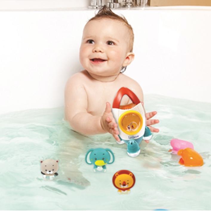 Produktbild Lexibook Space rocket bath toy set with 3 squeezable animals