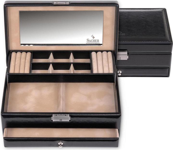 Actual product image Sacher 34.000.290443 - Jewellery box Helen new classic black