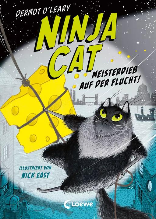 Immagine prodotto Ninja Cat (Band 2) - Meisterdieb auf der Flucht! (Tedesco, Dermot O'Leary, Tamara Reisinger, Nick East, Libri per bambini Loewe, 2023)