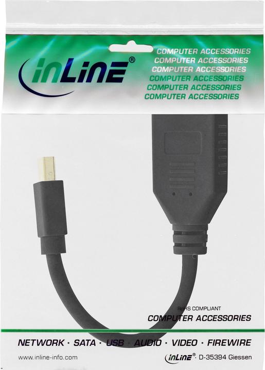 Produktbild InLine Mini DisplayPort zu (DP, 15 cm)