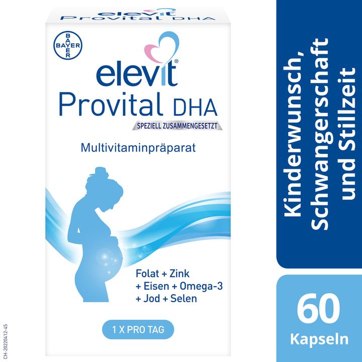 Immagine prodotto Elevit Provital Complex + DHA (60 Pezzo/i, Pillole, 118 g)