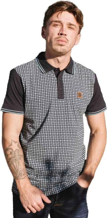 Actual product image Lambretta Mens SS24 Houndstooth Polo Shirt (XL)