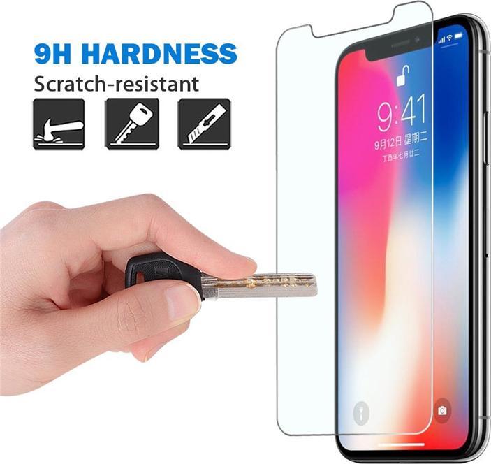 Actual product image JTI iPhone X/XS screen protector - tempered glass (1 Piece, Apple iPhone X, Apple iPhone XS)
