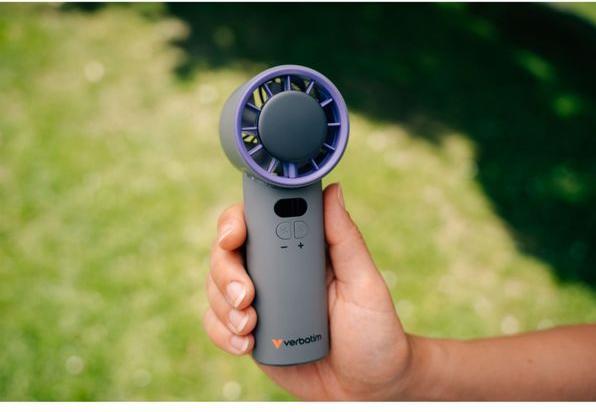 Produktbild Verbatim CoolnGo Handheld Fan Grey