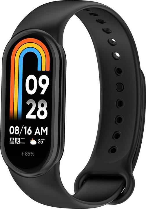 Techsuit - Watchband (W014) - Xiaomi Mi Band 8 / 8 NFC / 9 / 9 NFC - Black (Silikon)
