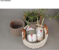 Actual product image Rayher Braidy recycling yarn, braided, 4mm ø, elven (95 m)