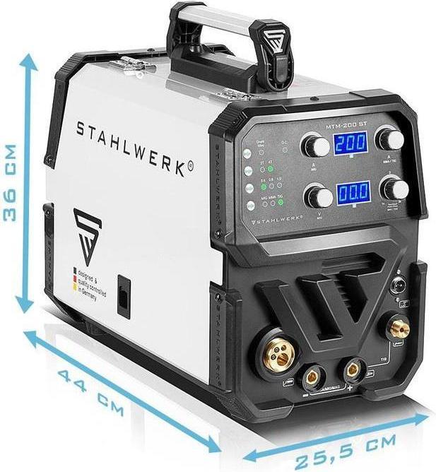Actual product image Stahlwerk Combination welding machine MTM-200 ST 3-in-1 with 200 A synergic wire feed