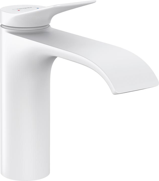 hansgrohe VIVENIS 110 Waschtisch Armatur, mit Ablaufgarnitur, mattweiss