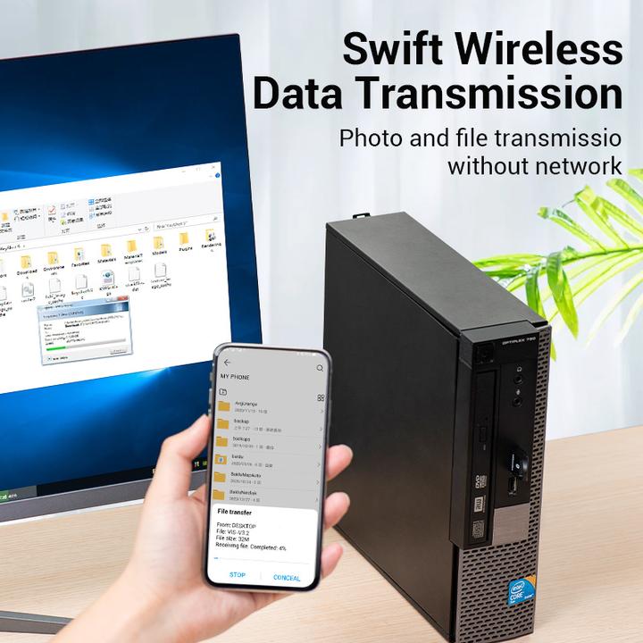 Image du produit Vention Adaptateur USB Bluetooth CDSW0 5.0 Blanc (Emetteur & Récepteur)