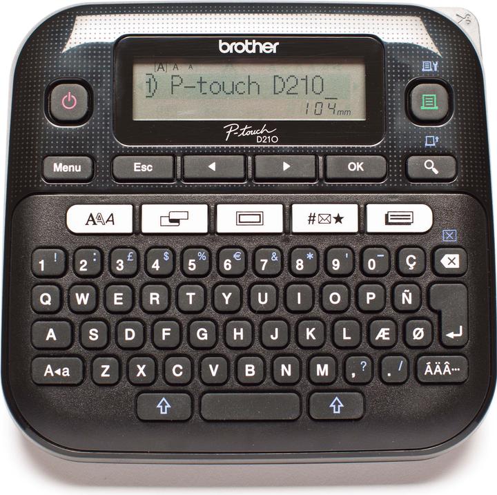 Actual product image Brother PT-D210VP incl. case