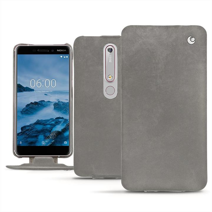 Productafbeelding Noreve Lederen omslag verticaal (Nokia 6 (2018))