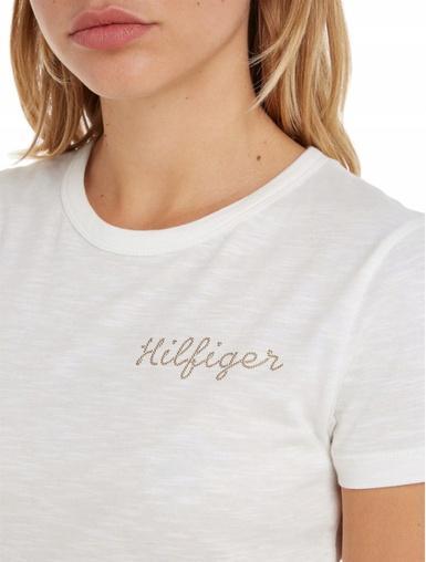 Actual product image Tommy Hilfiger Slim Gold Hilfiger C-NK SS ww0ww37860 ybl s (S)