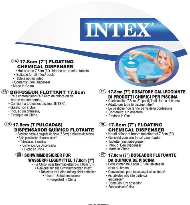 Productafbeelding Intex Doseervlotter