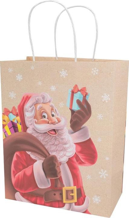 Immagine prodotto Idena Sacchetto regalo Babbo Natale multicolore 21x11x27cm (Borsa da regalo)
