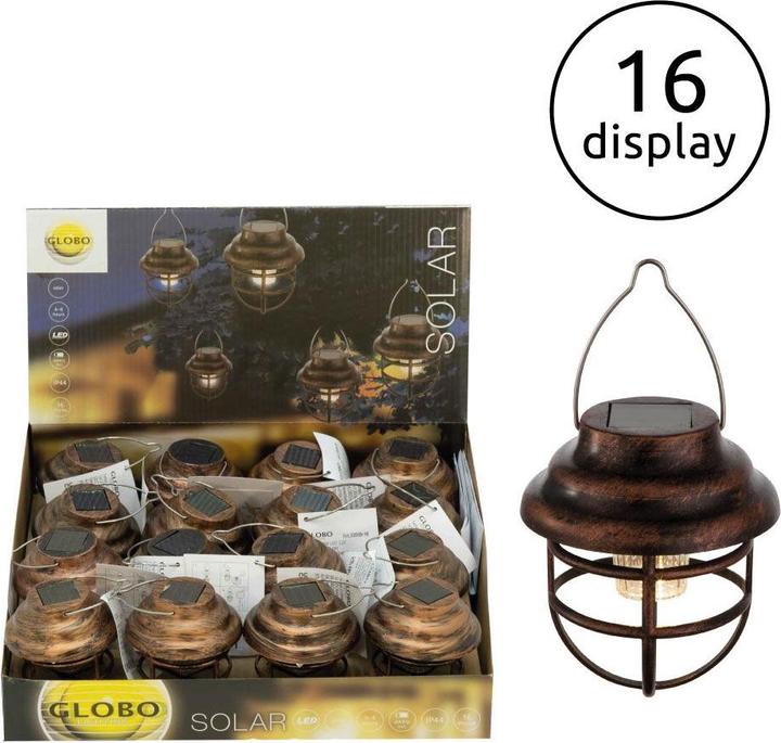 Produktbild Globo Solarleuchte Metall Rostfarben, 1xled (IP44)
