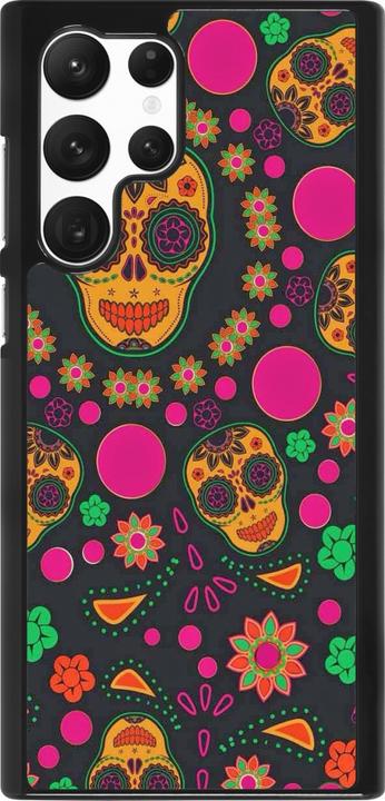 Produktbild PhoneLook Hülle Halloween 22 colorful mexican skulls (Samsung Galaxy S22 Ultra)