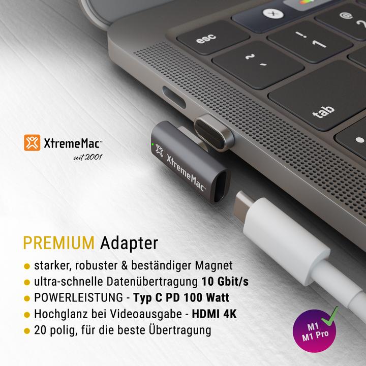 Image du produit XtremeMac Magnetic Type-C Adapter (0.03 m, USB 3.0)