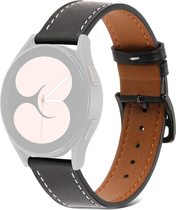 Produktbild Cover-Discount Galaxy Watch 5 - Lederarmband schwarz (Kunstleder)