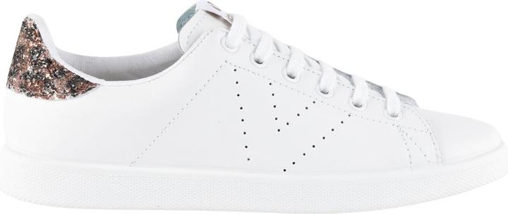 Victoria Leder- und Glitzer-Sneaker für Damen