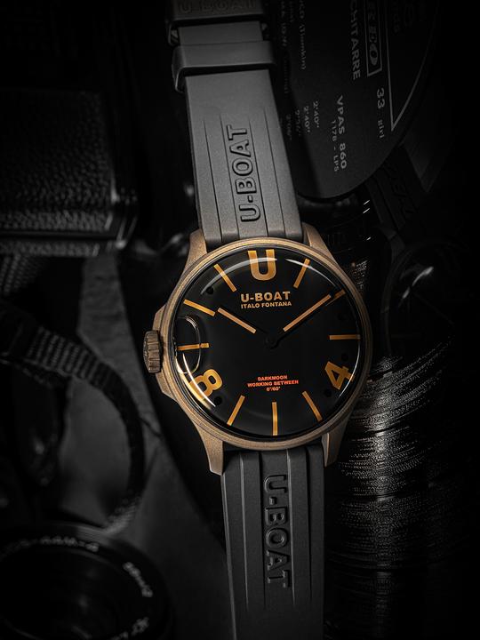 Image du produit U-Boat 9548 Darkmoon Brown Vintage Mens Watch 44mm 5ATM (Montre analogique, 44 mm)