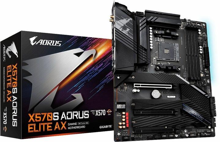 Productafbeelding Gigabyte MB X570S AORUS ELITE AX X570,AM4AMD (AM4, AMD X570S, ATX)