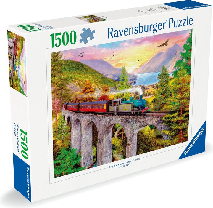 Productafbeelding Ravensburger Puzzel 12000795 - Treinreis in de herfst - 1500 stukjes legpuzzel voor volwassenen vanaf 14 jaar (1500 onderdelen)