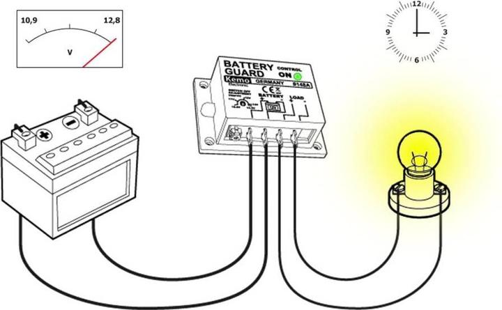 Actual product image Kemo Battery monitor module M148A