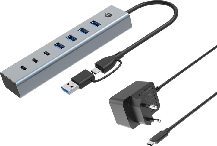 Conceptronic HUBBIES20GP (USB-C, 7 Ports)