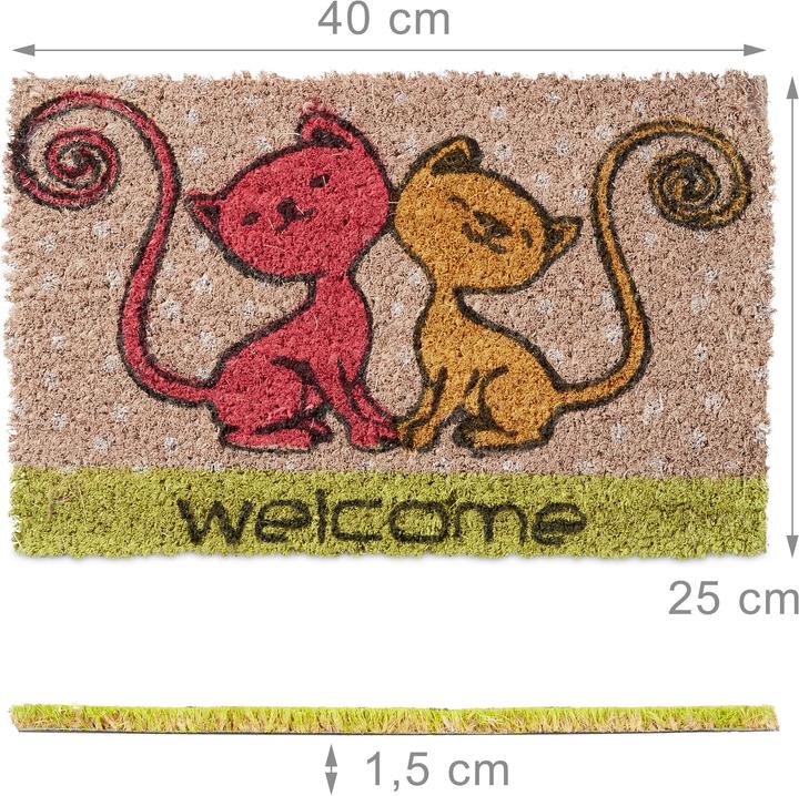 Actual product image Relaxdays Doormat (40 x 25 x 1.5 cm)