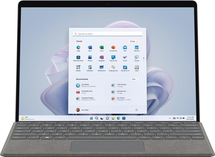 Actual product image Microsoft Surface Pro 9 (13", Intel Core i7-1255U, 16 GB, 512 GB, Without keyboard layout)