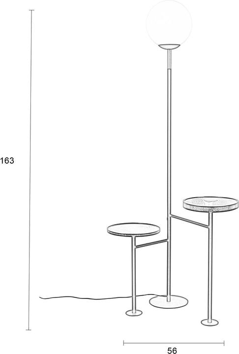 Actual product image Zuiver Floor Lamp Orion Charge (E27)