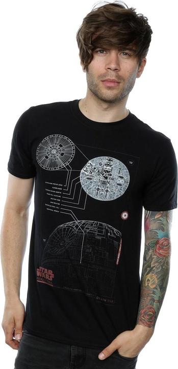 Immagine prodotto Star Wars Maglietta in cotone con i piani della Morte Nera (S)