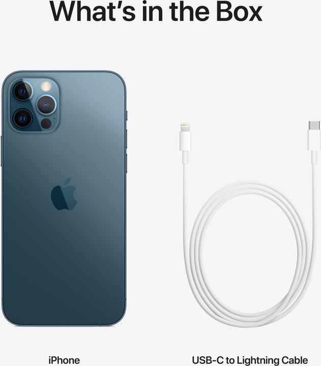 Produktbild Apple iPhone 12 Pro (512 GB, Pacific Blue, 6.10", SIM + eSIM, 12 Mpx, 5G)