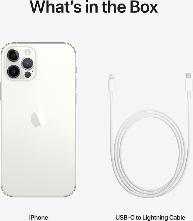 Produktbild Apple iPhone 12 Pro (512 GB, Silver, 6.10", SIM + eSIM, 12 Mpx, 5G)