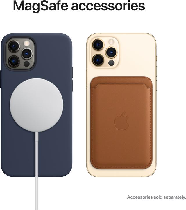 Produktbild Apple iPhone 12 Pro (512 GB, Silver, 6.10", SIM + eSIM, 12 Mpx, 5G)