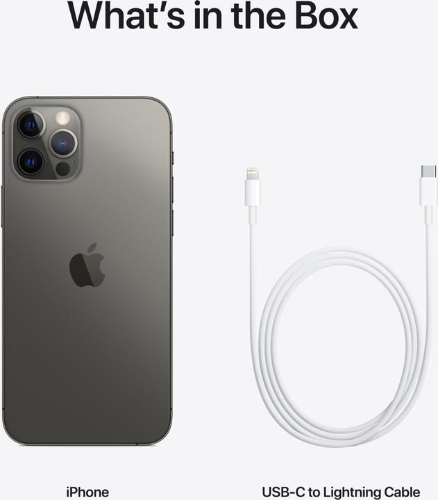 Actual product image Apple iPhone 12 Pro (256 GB, Graphites, 6.10", SIM + eSIM, 12 Mpx, 5G)