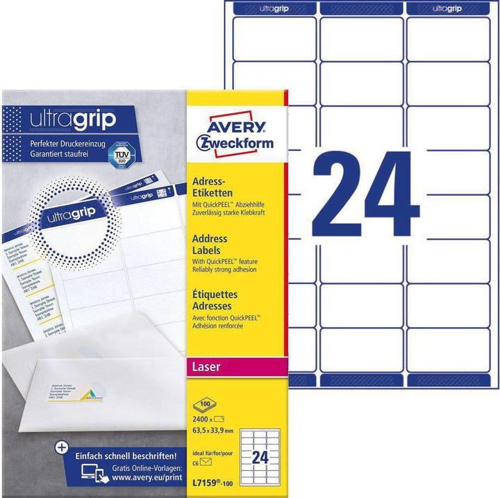 Image du produit Avery Étiquettes d'adresse