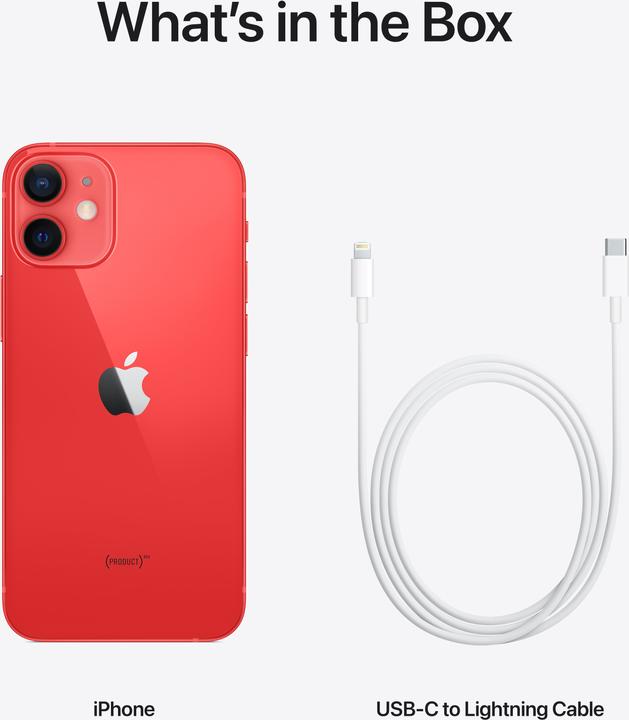 Produktbild Apple iPhone 12 mini (128 GB, (PRODUCT)​RED, 5.40", SIM + eSIM, 12 Mpx, 5G)