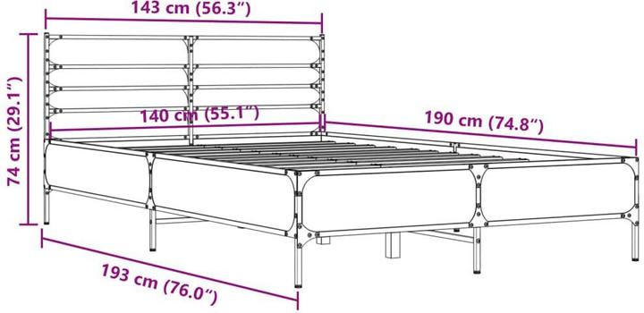 Actual product image VidaXL Katie (140 x 190 cm)